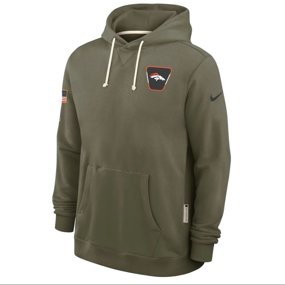 Nike Denver Broncos Salute to Service Hoodie Olive Green XXL 03AZ-2DH-A2A-D4V